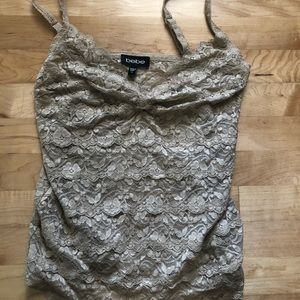 Bebe lace tank top